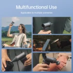 JisuLife Ultra1 Handheld Fan 100 Speed 9000mAh Fast Charging Key Features: 100 adjustable speed levels 9000mAh rechargeable battery 19m/s powerful airflow 18W fast charging support 1–6 hours operating time Quiet operation (50dB) Lightweight and portable design Multifunctional accessories included Built-in LED light