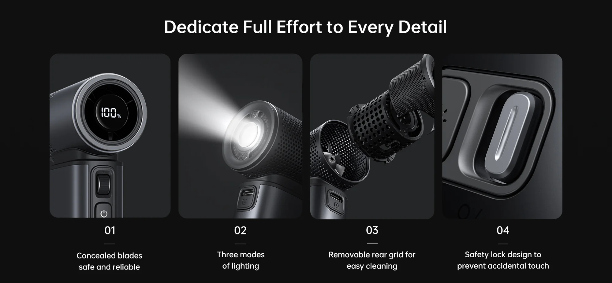 JisuLife Ultra2 Handheld Fan 100 Speed 9000mAh Fast Charging Key Features: 100-level wind speed adjustment 9000mAh high-capacity battery Up to 25 hours battery backup 18W fast charging support 2.5–3.5 hours charging time Removable rear grid design Lightweight and portable build