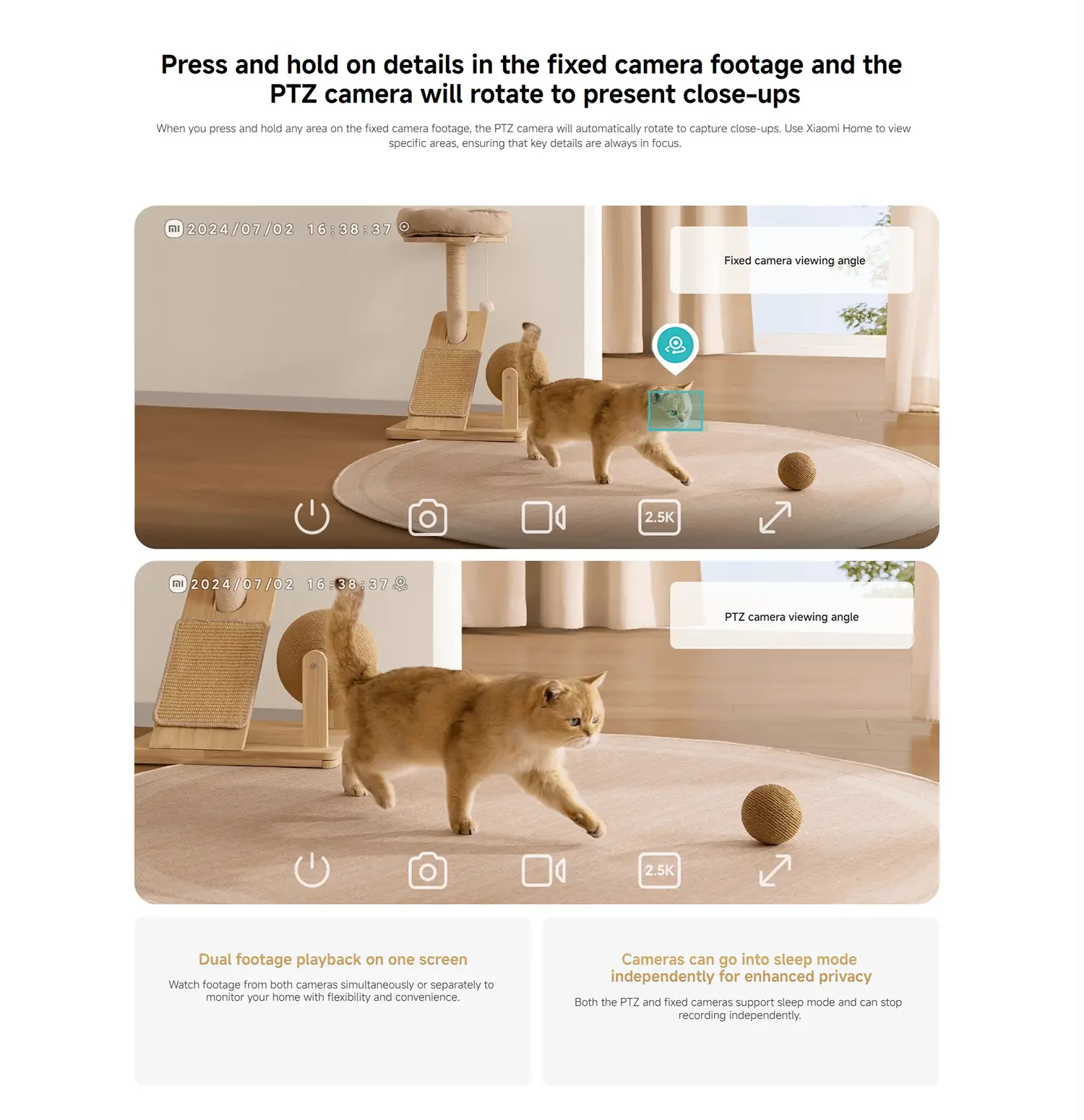 Xiaomi Smart Camera C500 Dual AI Dual 4MP WiFi 6 Security Camera
