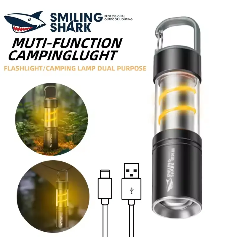 smiling-shark-sd5241-mini-rechargeable-multifunction-flashlight