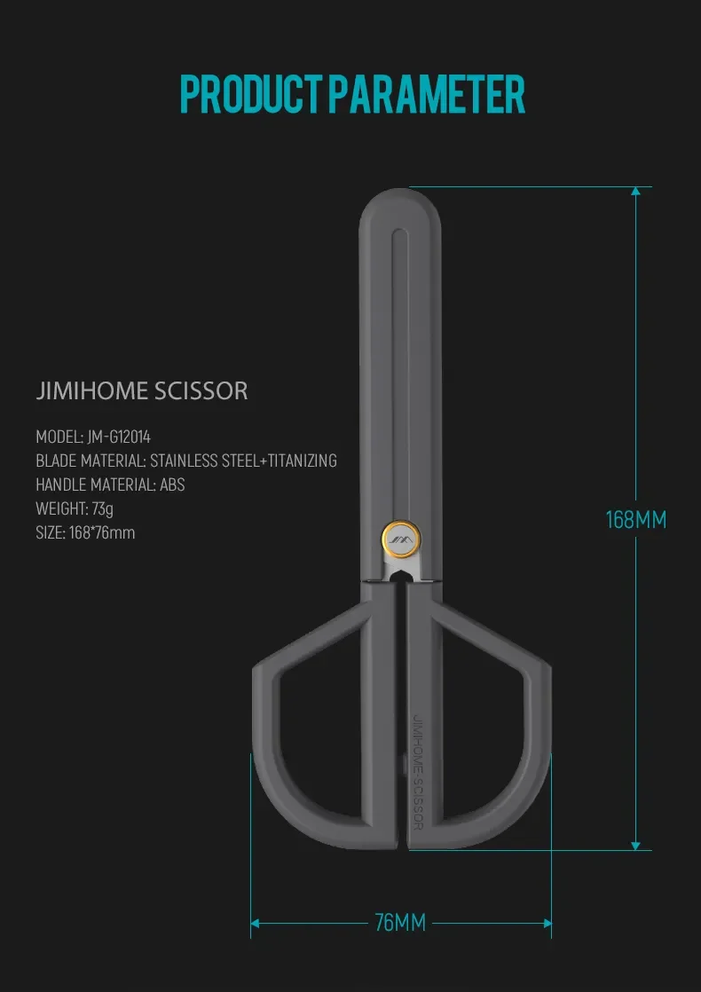 Xiaomi JIMIHOME JM-G12014 Stainless Steel Scissors
