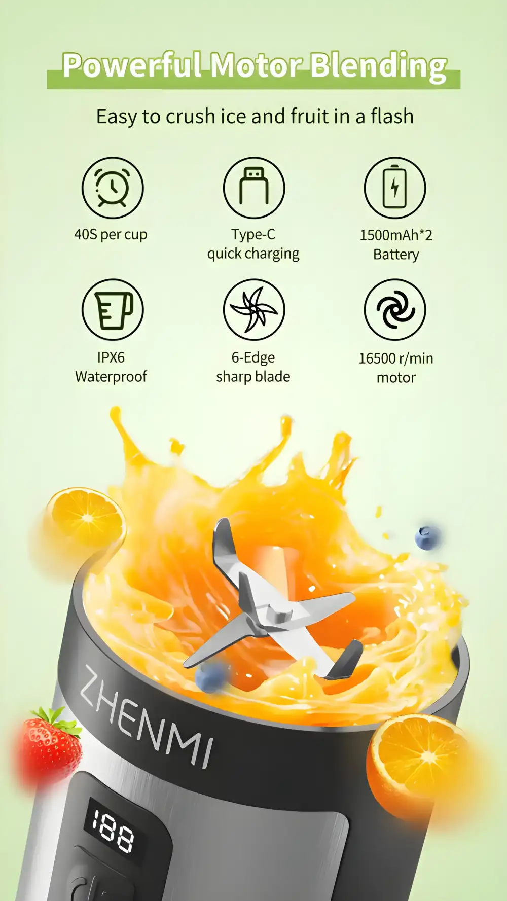 Xiaomi Zhenmi ZMGZ-J17 Portable Ice-Crushing Blender