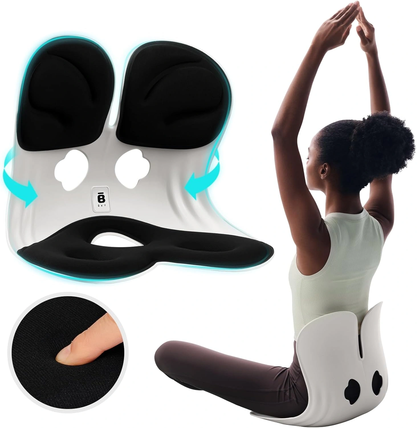 bkt-ergonomic-memory-foam-seat-cushion