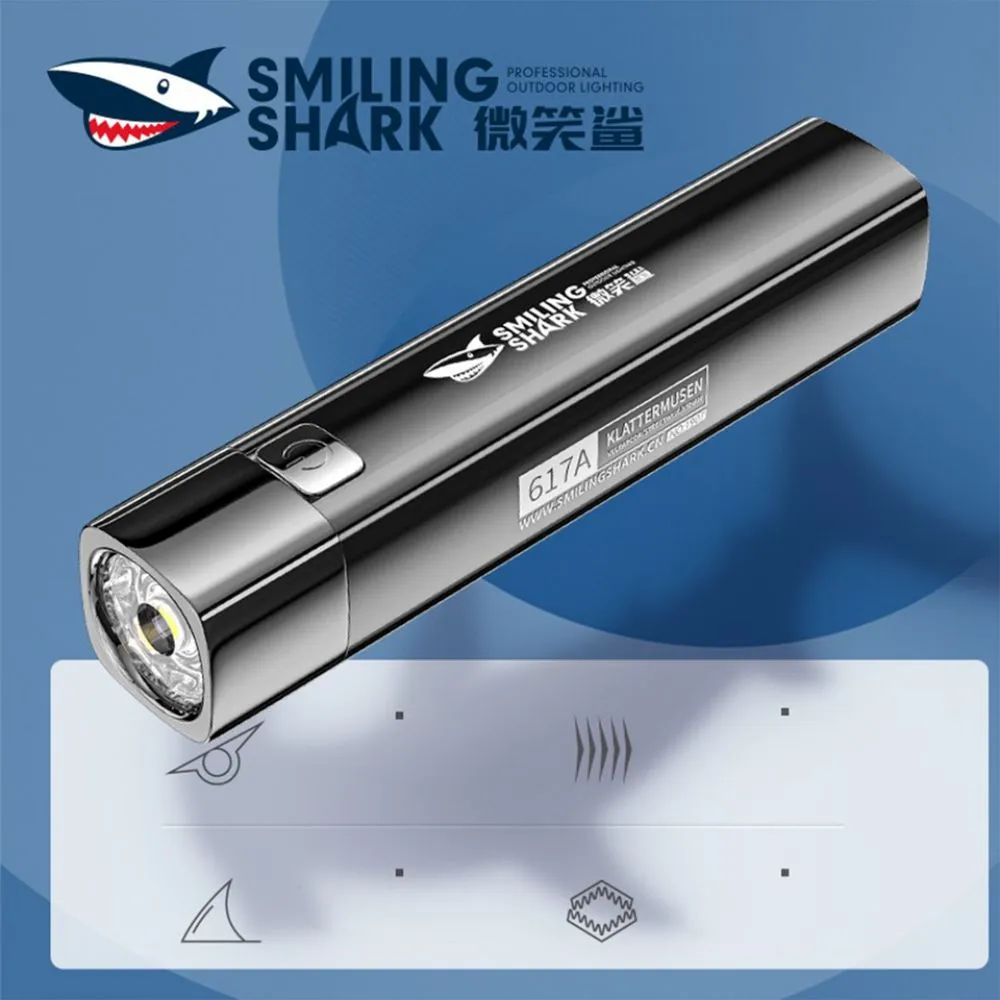 smiling-shark-617a-rechargeable-led-torch-light-280lm