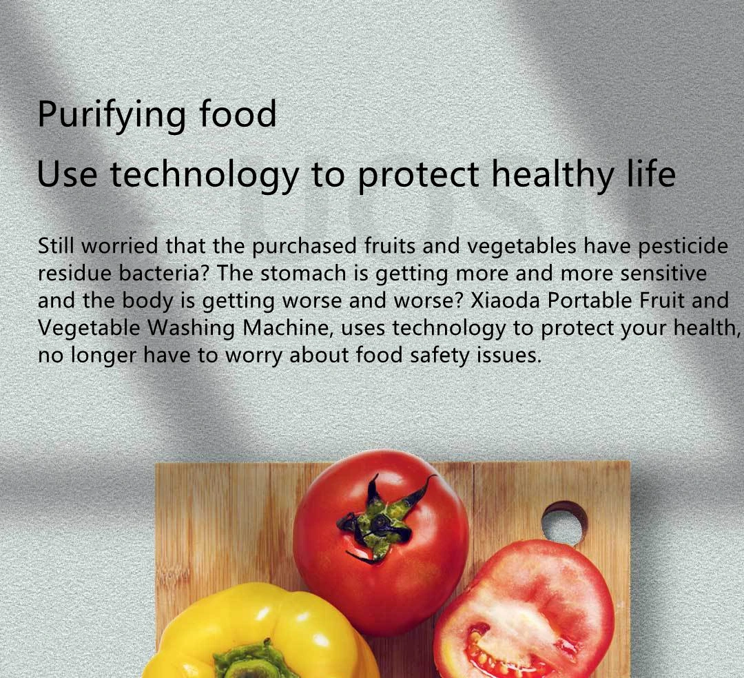 Xiaoda HD-ZNGSQXJ01 Portable Fruit & Vegetable Cleaner IPX7