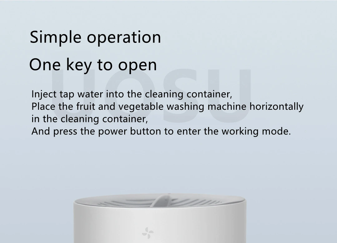 Xiaoda HD-ZNGSQXJ01 Portable Fruit & Vegetable Cleaner IPX7