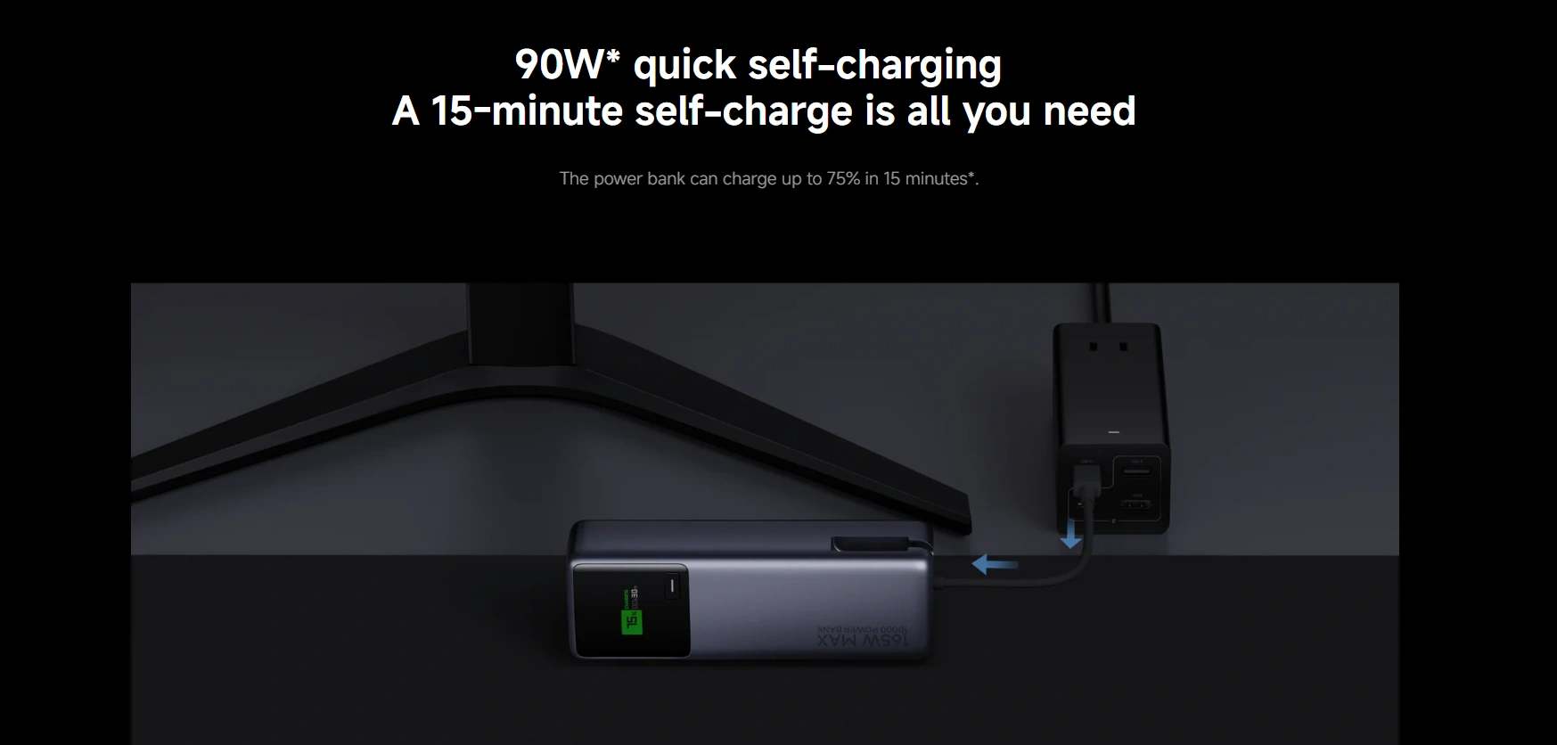 Xiaomi 165W 10000mAh Power Bank with Integrated Cable PB1165MI