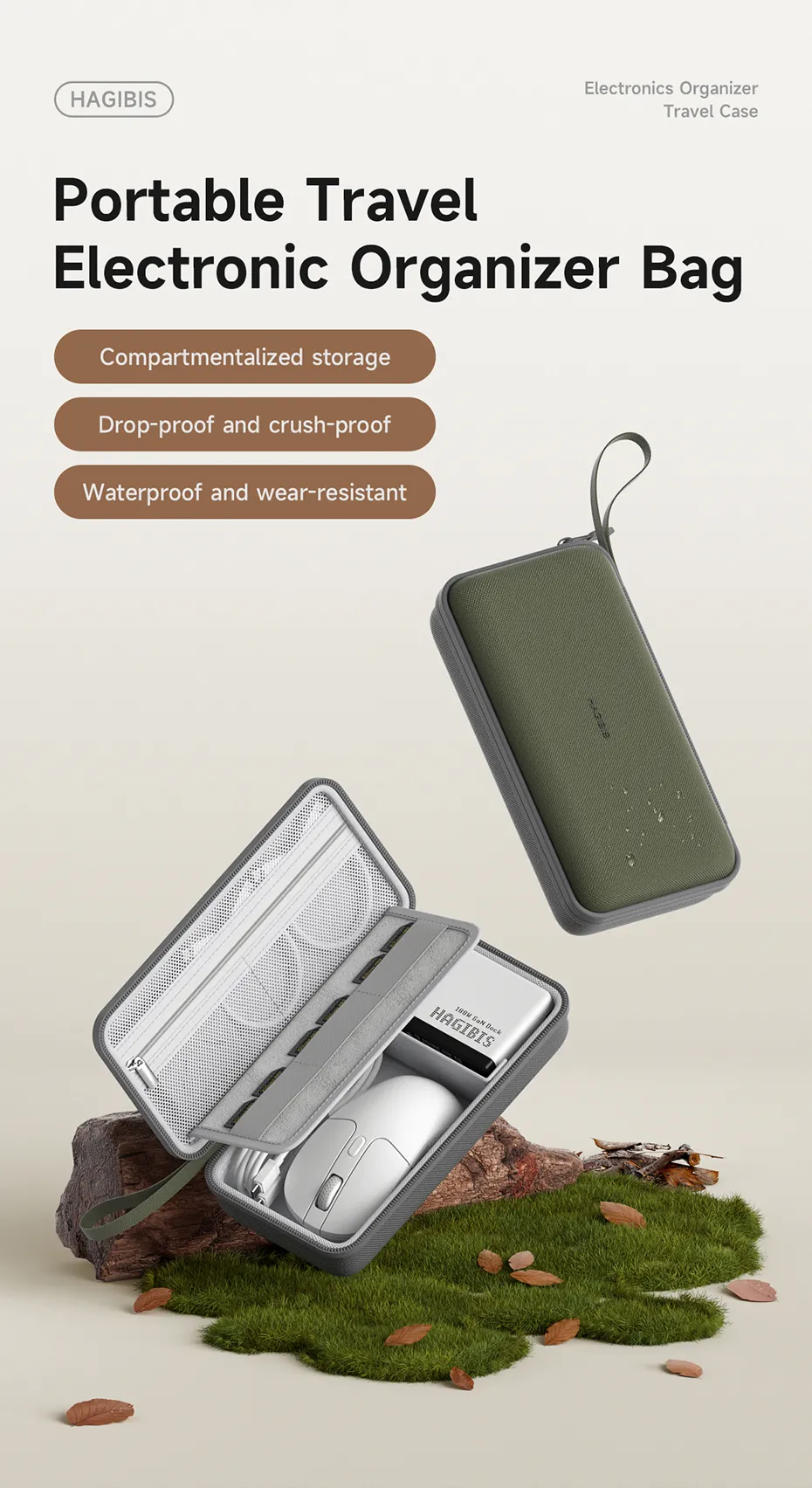 Xiaomi Hagibis Electronic Organizer Travel Cable Bag Pouch