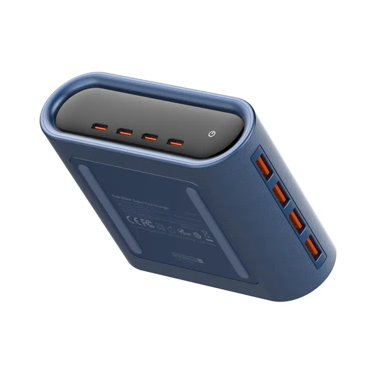 ldnio-q17-100w-gan-8-port-desktop-charging-station-with-tft-display